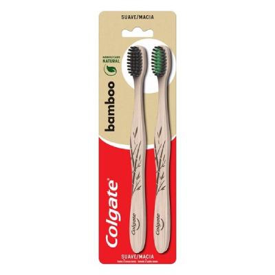 Kit Escova Dental Colgate Bamboo 2 Unidades